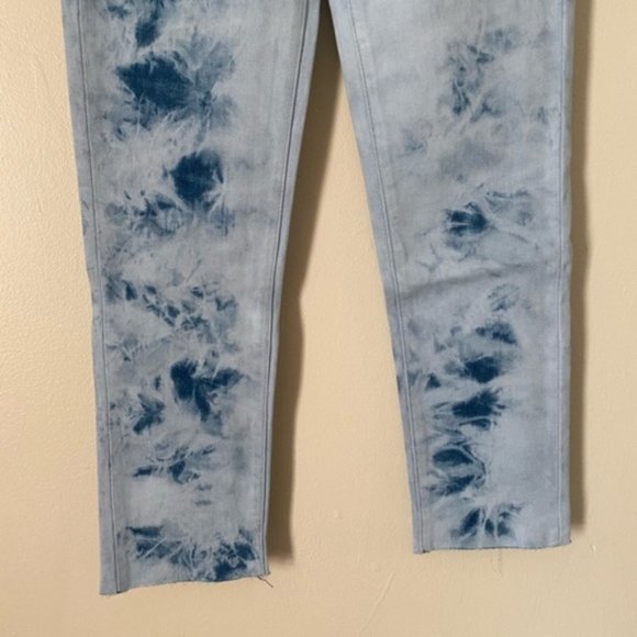 PAIGE Hoxton Slim Crop Raw Hem Jeans - Picture 8 of 9